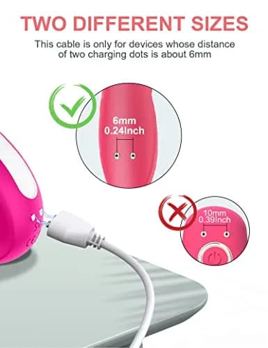 Bicmice Magnetic USB DC Charger Cable 6mm (0.24in) | Pure Copper Core, White thumbnail 3