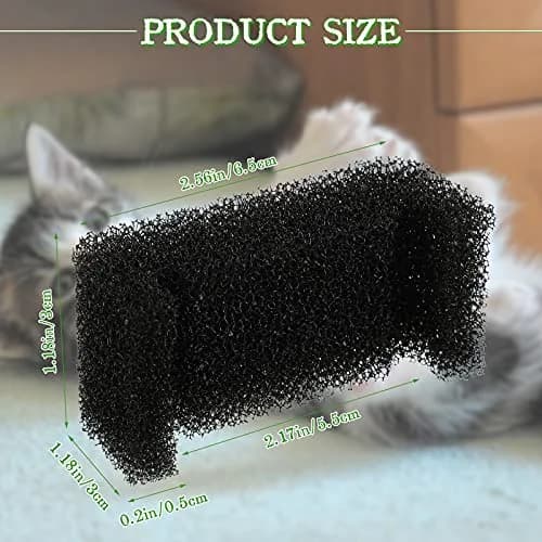Outus Sponge Filters for Cat Dog Water Fountain Replacement, 16 Pieces | Efficient Impurity Filtration for Pet Water thumbnail 7