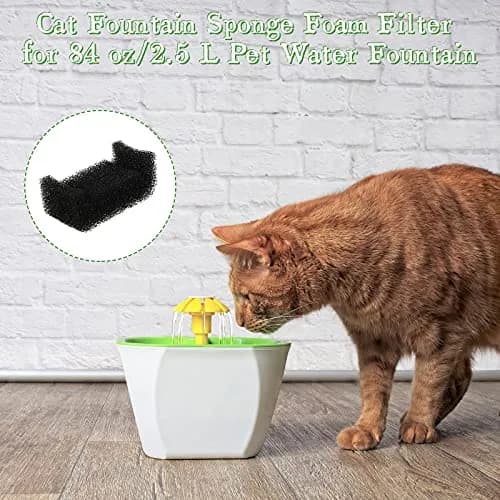 Outus Sponge Filters for Cat Dog Water Fountain Replacement, 16 Pieces | Efficient Impurity Filtration for Pet Water thumbnail 3