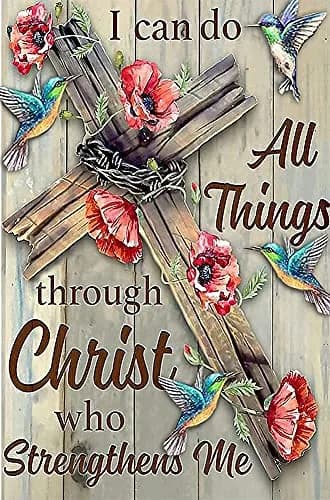 Clendo Christ Diamond Painting Kit for Adults, 5D Full Drill Resin Gem Art with Crucifix Design, 30x40cm | DIY Craft for Home Wall Decor thumbnail 1