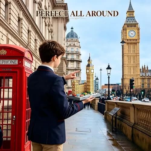 KLMEi London Big Ben Micro Building Blocks Set 4112 PCS | Educational STEM Toy for Ages 14+ thumbnail 4