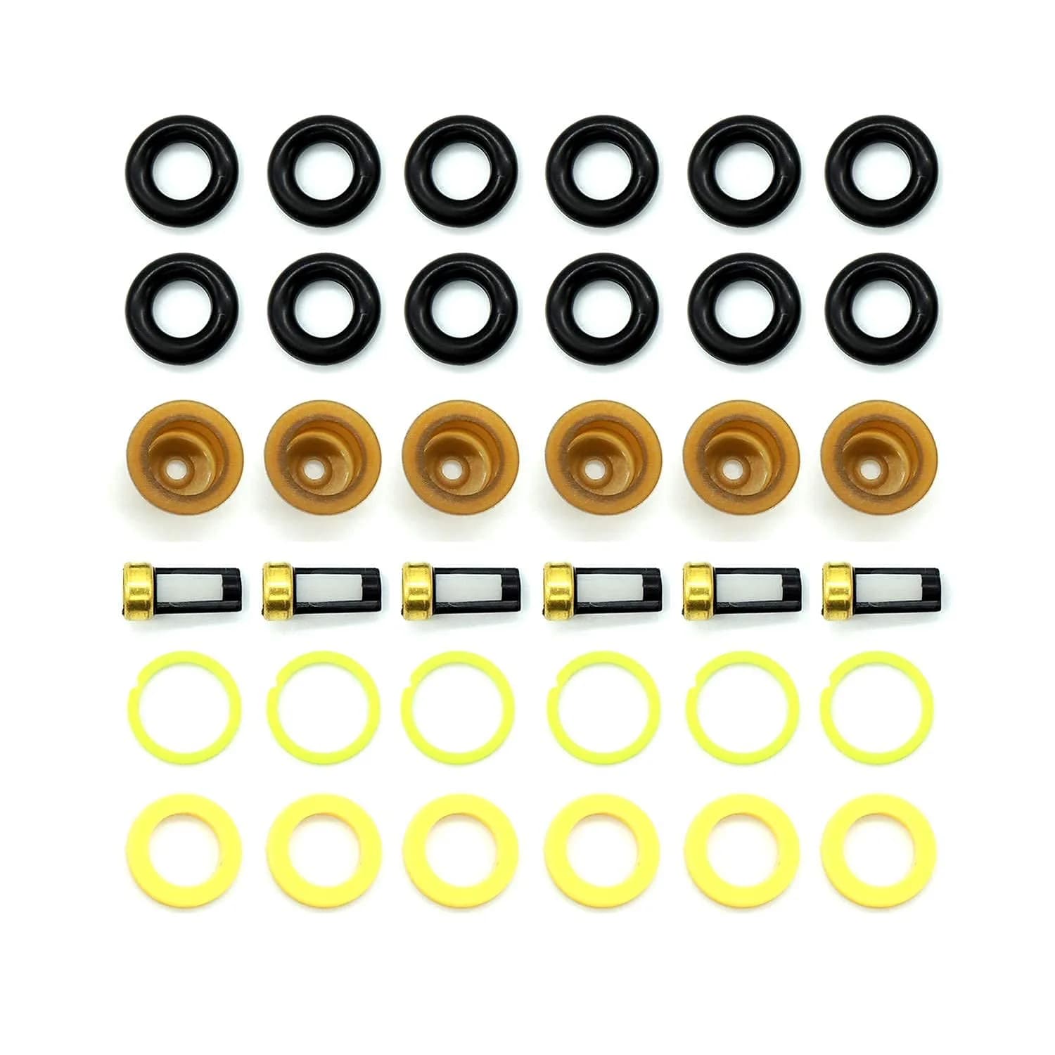 HiSport Fuel Injector Rebuild Service Kits for Universal EV1 Engines | Compatible with Common Injectors - main product image
