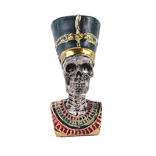 Kocris Casa Ancient Egypt Priest Skull Decoration for Aquariums & Terrariums | 5.33cm (2.1" H) Resin Sculpture thumbnail 2