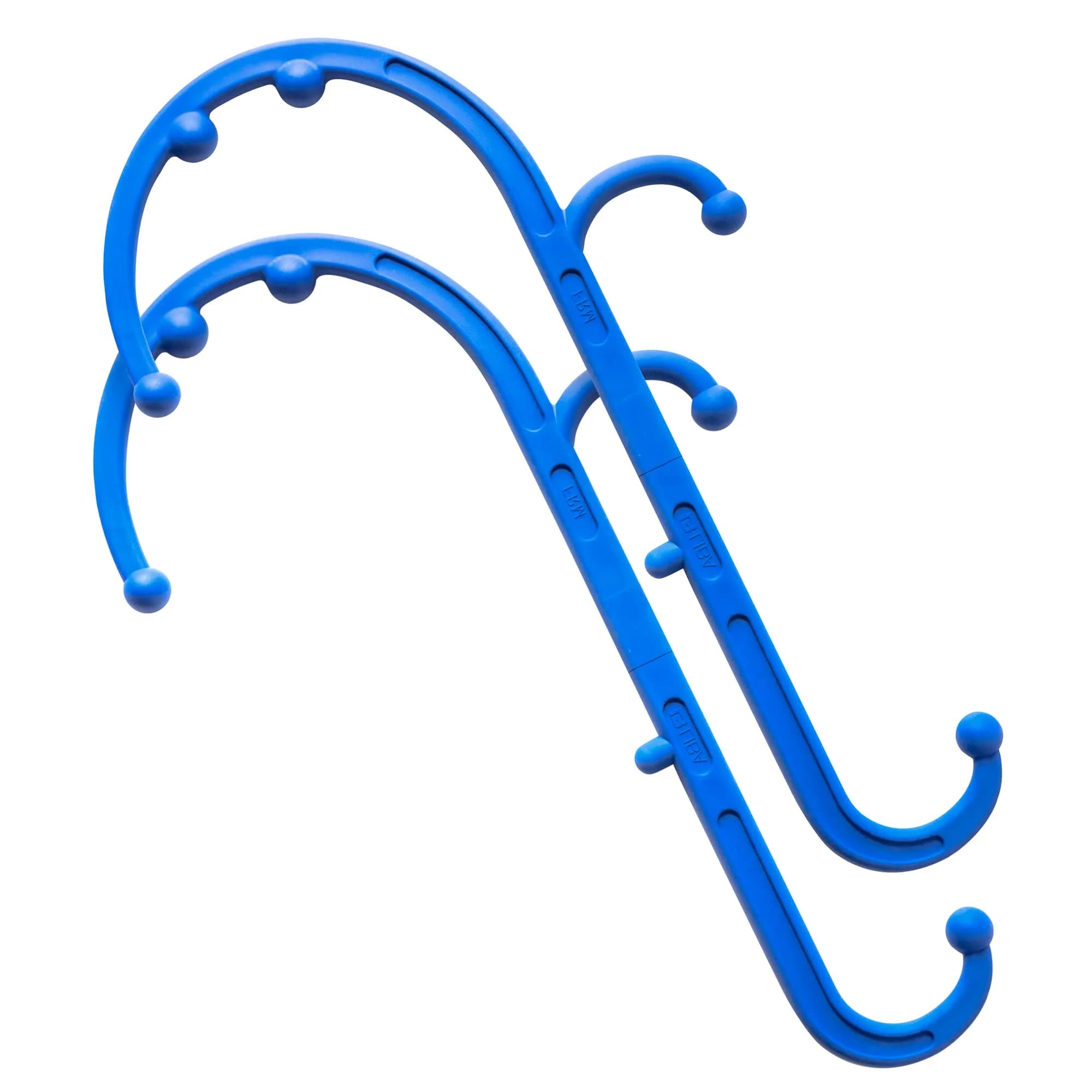 LiBa Trigger Point Cane Massager for Back and Neck | 36.83 cm (14.5 in) Deep Tissue Muscle Knot Relief — F. Blue