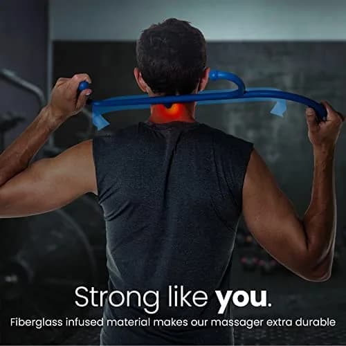 LiBa Trigger Point Back and Neck Massager 2-Pack Blue | Deep Tissue Muscle Knot Relief thumbnail 4