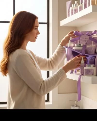 Saint Roy Lavender Spa Gift Basket for Women | 10-Piece Bath & Body Set with Shea Butter & Vitamin E thumbnail 3