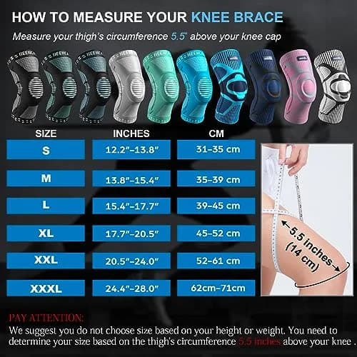 NEENCA Professional Knee Brace, Medical Support for Women & Men Relief | Patella Gel Pad & Stabilizers thumbnail 5