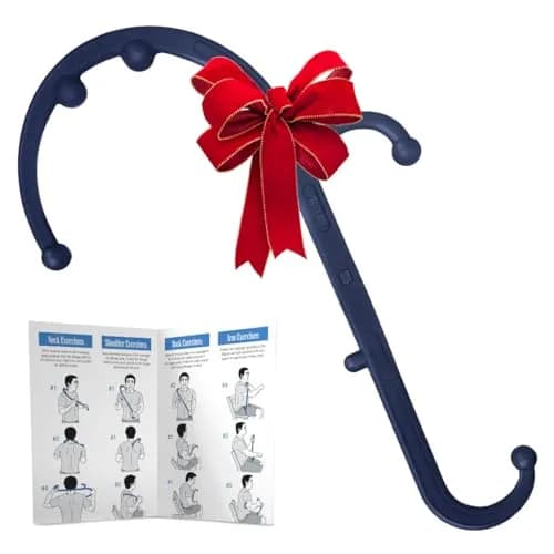 LiBa Trigger Point Hook Massager Navy | Deep Tissue Muscle Knot Relief for Neck, Back, and Full Body thumbnail 1