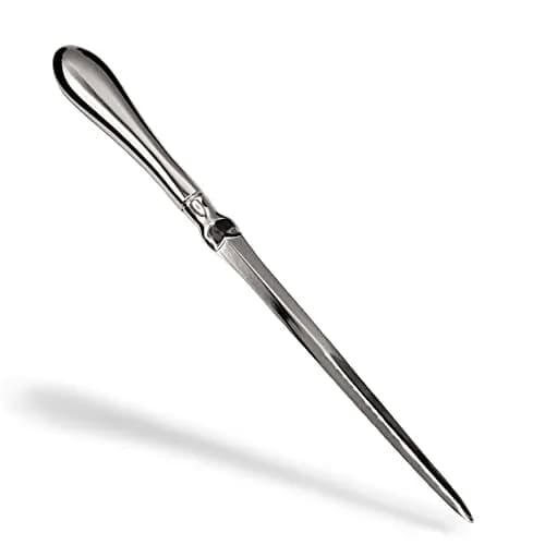 Uncommon Desks Safe Edge Letter Opener Knife Silver 1 Pack | Opens Mail Effortlessly thumbnail 1