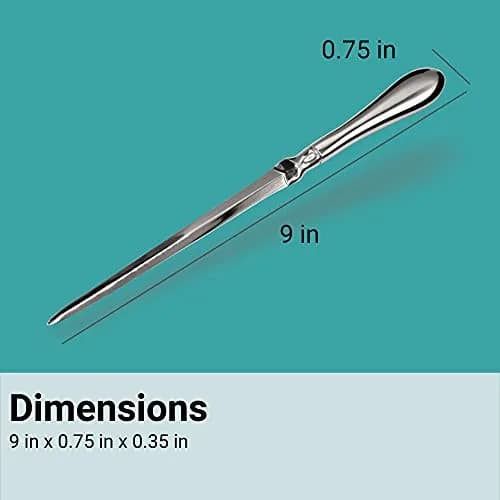 Uncommon Desks Safe Edge Letter Opener Knife Silver 1 Pack | Opens Mail Effortlessly thumbnail 5