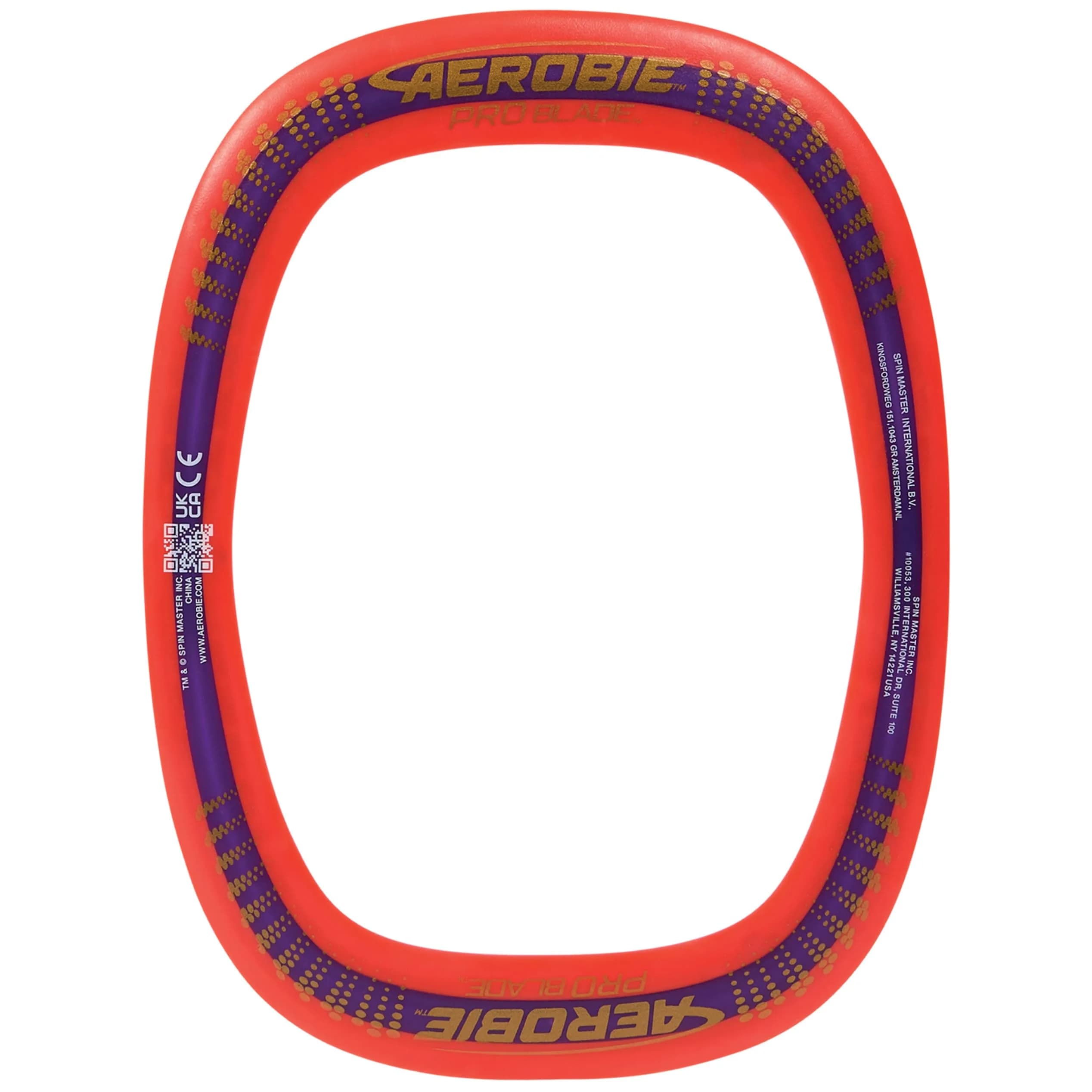 Aerobie Sprint Ring Flying Disc 10 Inches (25.4 cm) Orange | Long Distance Outdoor Toy — Red