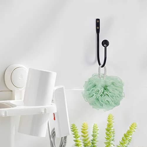 HEMOUR Black Curtain Holdback 4 Pcs | Heavy Duty Metal Wall Mounted Drapery Tiebacks thumbnail 8