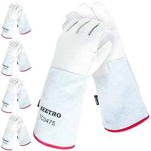 BEETRO -292℉— -418℉/-180℃— -250℃ Cryogenic Antifreeze Gloves 16 Inch | Low Temp Resistant, 5 Pairs thumbnail 1