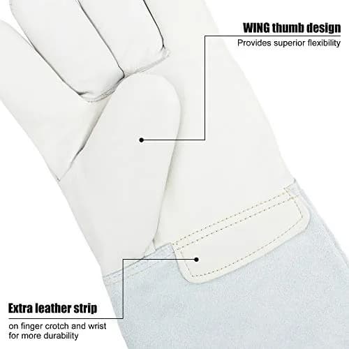 BEETRO -292℉— -418℉/-180℃— -250℃ Cryogenic Antifreeze Gloves 16 Inch | Low Temp Resistant, 5 Pairs thumbnail 9