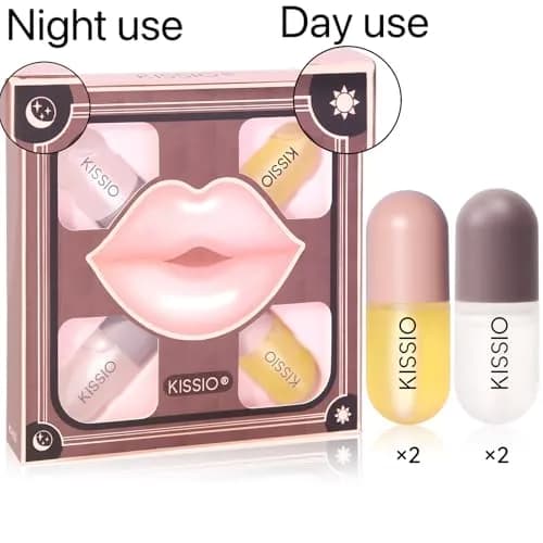 KISSIO Lip Plumper Set 4PCS | Hydrating & Volumizing Lip Care for Day & Night thumbnail 6