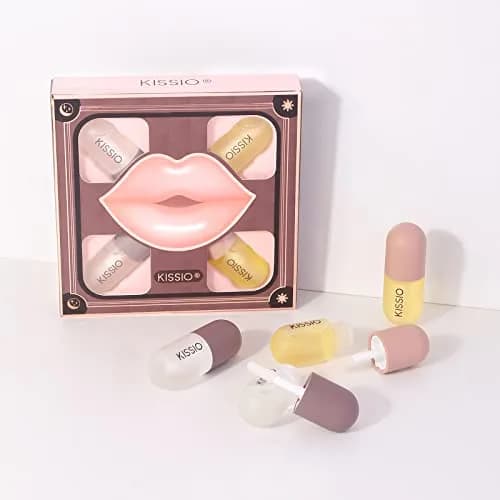 KISSIO Lip Plumper Set 4PCS | Hydrating & Volumizing Lip Care for Day & Night thumbnail 9