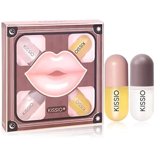 KISSIO Lip Plumper Set 4PCS | Hydrating & Volumizing Lip Care for Day & Night thumbnail 2