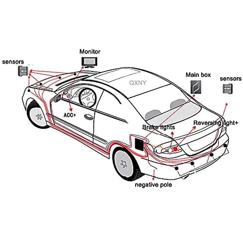 ELSNU 8-Sensor Parking Assist System with Digital LCD Display & Voice Alerts (Silver) thumbnail 7