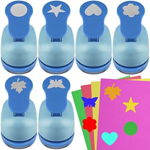 ECOHU Set of 6 Craft Hole Punches 1-inch Shapes | DIY Paper Crafting Tool thumbnail 1