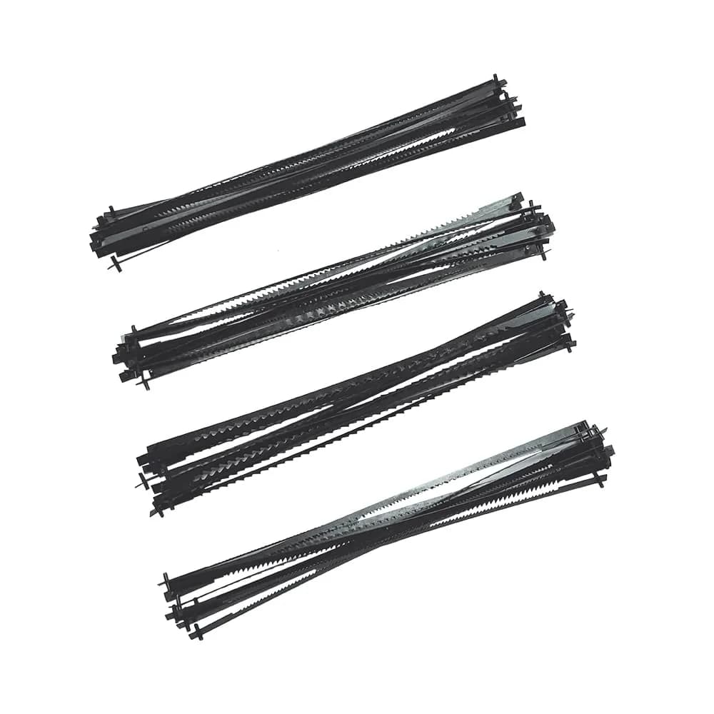 FOXBC 5-Inch Pin End Scroll Saw Blades (48 Pack) | 4 TPI Assortment for Wood & Plastic
