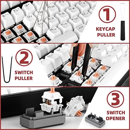 YIMAGUJRX Keyboard Lube Kit with Switch Opener Tweezers for Custom Keyboard, Keyboard Lube Tools thumbnail 4