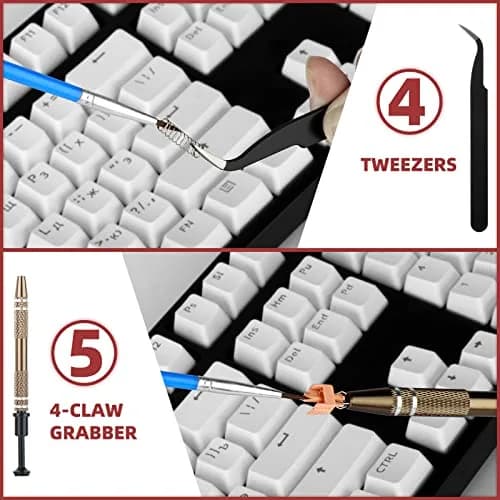 YIMAGUJRX Keyboard Lube Kit with Switch Opener Tweezers for Custom Keyboard, Keyboard Lube Tools thumbnail 5