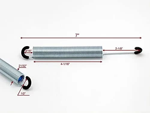 KUANYUOO 7" Recliner Sofa Chair Mechanism Tension Steel Spring 2-Pack | Long Neck Hook Style thumbnail 4