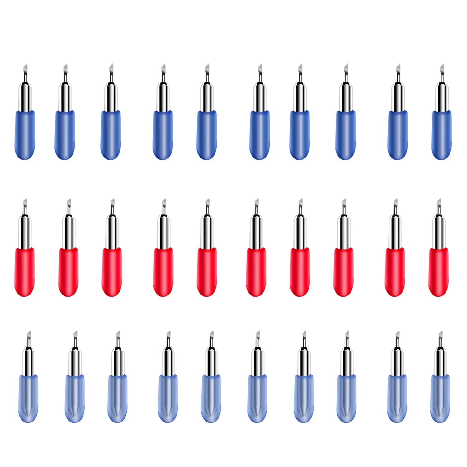 Mekote 30 PCS Replacement Blades for Joy & Joy Xtra Machines | 45°/30°/60° Fine Point Blades