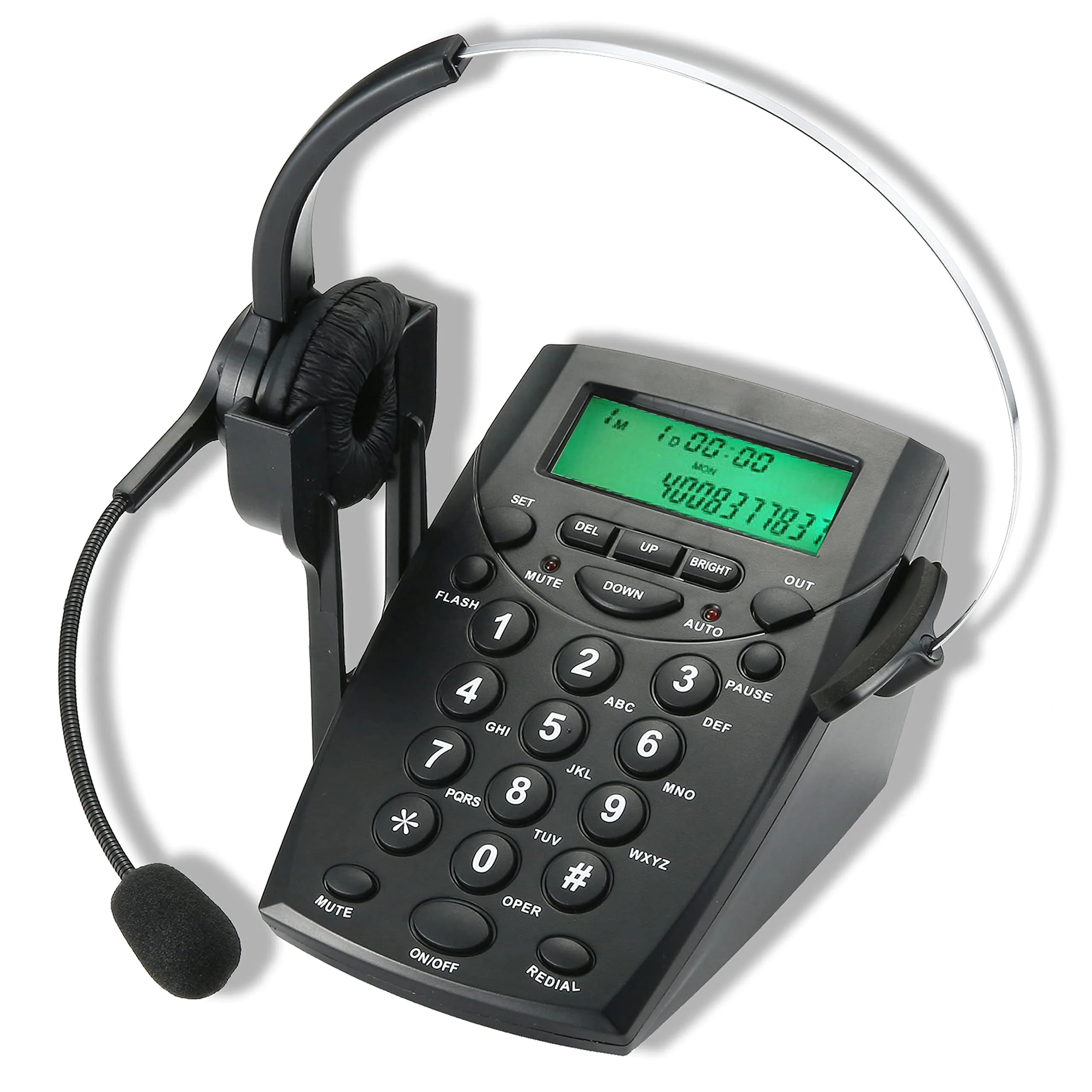 Benotek Landline Phone Headset with Noise Cancellation & Dialpad | Office & Home Use - main product image