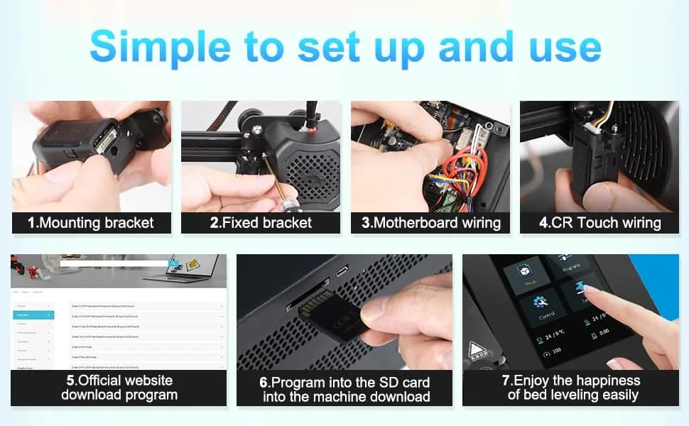 Comgrow Creality CR Touch Auto Bed Leveling Sensor Kit for 3D Printer with Metal Push Pin | High Precision, Long Service Life thumbnail 11