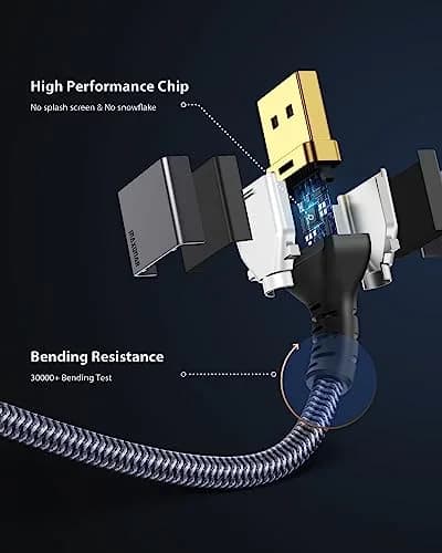 Maxonar VESA Certified USB C to DisplayPort 1.4 Cable 1.2m (4ft) | 8K@60Hz, 4K@144Hz thumbnail 5