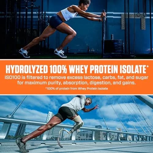Dymatize ISO100 Protein Powder Mocha Latte 1.34 lb (612 g) | 25g Protein, 5.5g BCAAs, 95mg Caffeine thumbnail 6