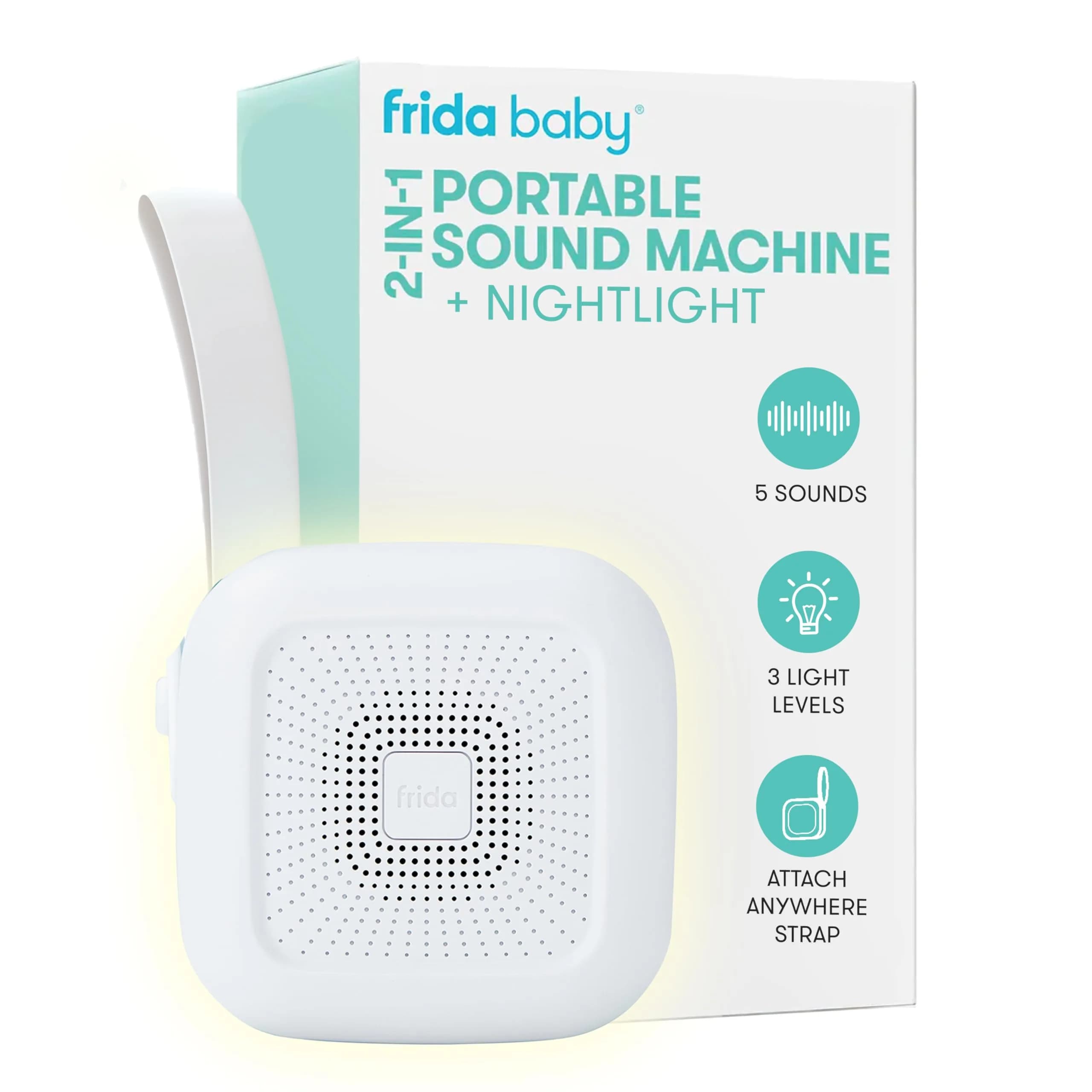 Frida Baby 2-in-1 Portable Sound Machine + Nightlight, White Noise | 18cm (7")H - main product image