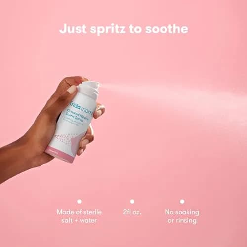 Frida Mom Saline Spray for Cracked Nipples 59ml (2 fl oz) | Soothes Sore Nips Between Feedings thumbnail 3