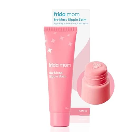 Frida Mom No-Mess Nipple Balm 44ml (1.5 Fl Oz) | Lanolin-Free Hydrating Cream for Sore Nipples thumbnail 1