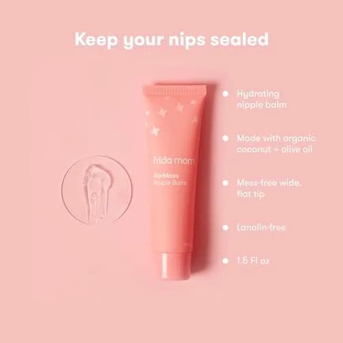 Frida Mom Nipple Saline Spray and Balm Set | 2 fl oz (59ml) Spray, 1.5 fl oz (44ml) Balm | Soothes & Hydrates Sore Nipples thumbnail 4