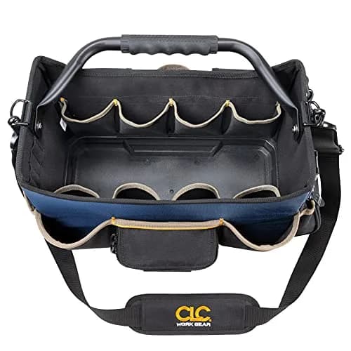 Custom Leathercraft PB1580 15" Molded Base Open-Top Toolbox | Heavy-Duty Tool Carrier for Worksites thumbnail 7