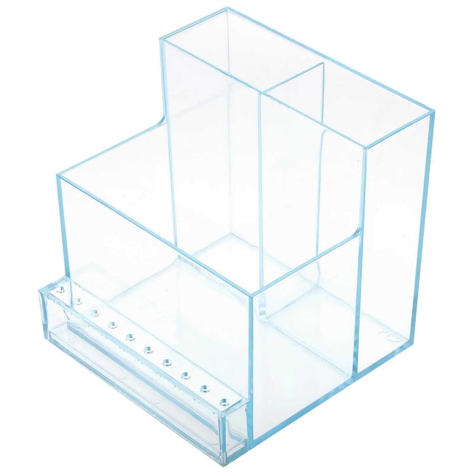 FRCOLOR Nail Drill Storage Box Clear Plastic Organizer Grinding Machine Holder for Salon and Home Use | Compact Nail Tool Organizer - main product image