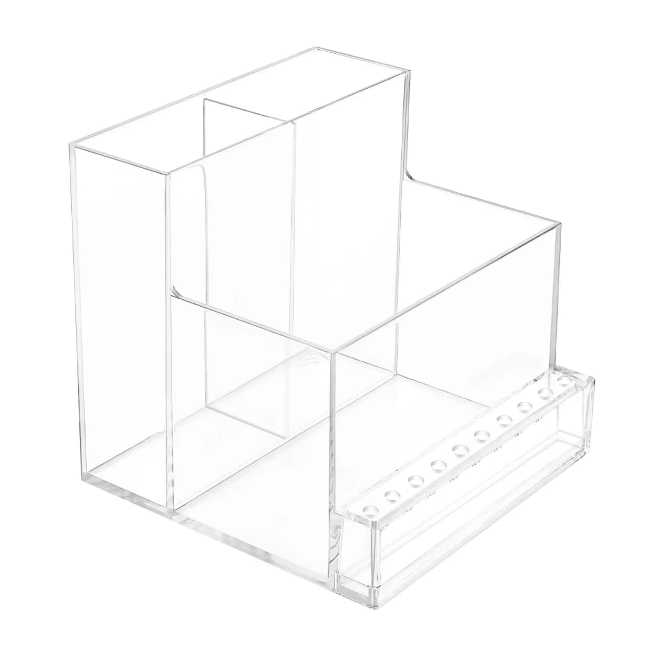 FRCOLOR Nail Drill Holder 10 Holes Pink | Acrylic Nail Organizer for Nails & Bits — As Shown