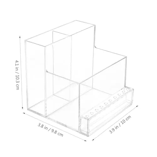 FRCOLOR Nail Drill Grinding Bit Holder Box | Nail Art Storage Organizer 10.3x9.7cm thumbnail 2