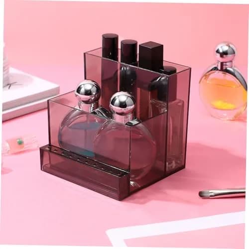 FRCOLOR Nail Drill Grinding Bit Holder Box 10.3x9.7cm Black | Professional Nail Art Organizer thumbnail 3