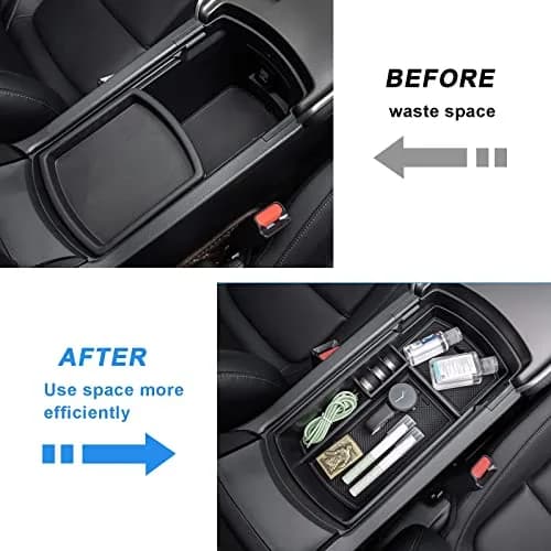 PIMCAR Center Console Organizer for Honda Accord 2018 2022 ABS Plastic Material | Extra Storage & Cord Routing thumbnail 6