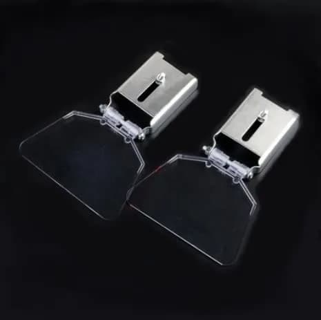 Longzhuo Bench Grinder Eye Shields 2 Pcs | 110mm (4.3in) x 78mm (3.1in) Stainless Steel Safety Guards thumbnail 5
