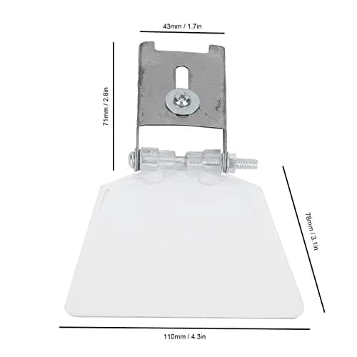 Longzhuo Bench Grinder Eye Shields 2 Pcs | 110mm (4.3in) x 78mm (3.1in) Stainless Steel Safety Guards thumbnail 6