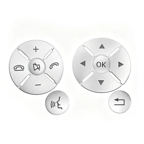 Moonlinks Steering Wheel Button Stickers for Mercedes C-Class W204 E-Class S-Class W221 GLK-Class X204 (12-Pack) thumbnail 1