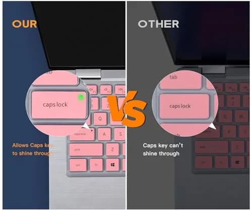 CaseBuy Pink Silicone Keyboard Cover for Dell Latitude 14" & 15.6" Laptops | US Layout Protector Skin thumbnail 3