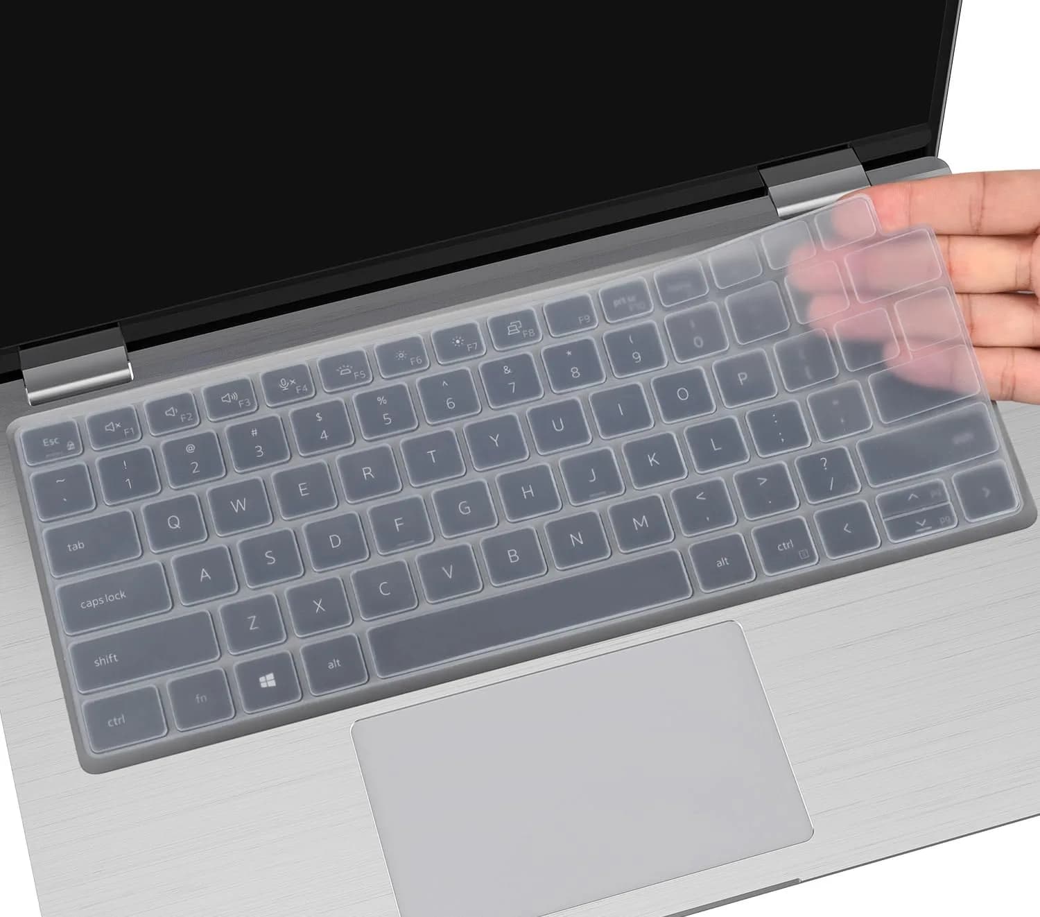 CaseBuy Pink Silicone Keyboard Cover for Dell Latitude 14" & 15.6" Laptops | US Layout Protector Skin — Clear