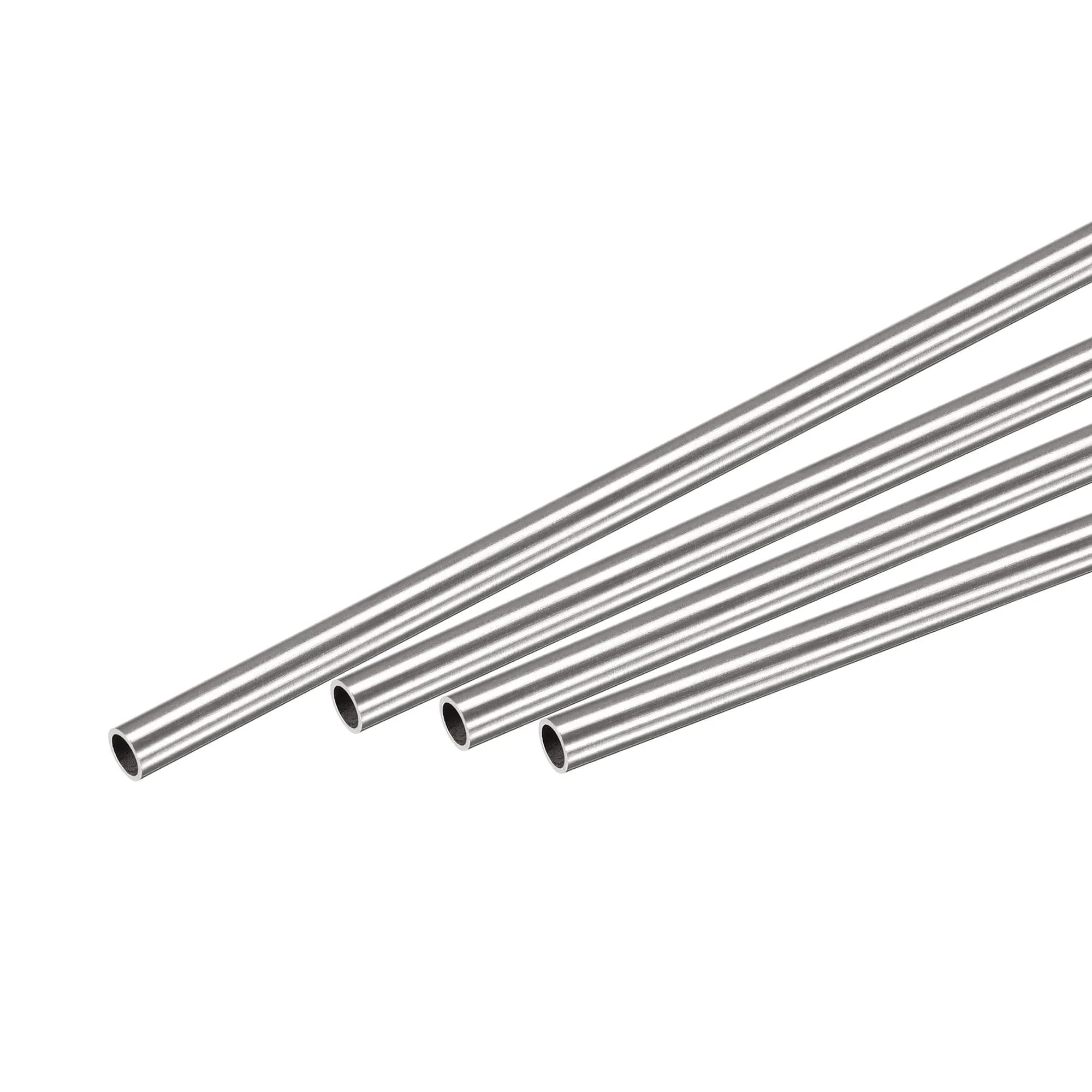 uxcell 304 Stainless Steel Round Tube 4mm OD 0.5mm Wall 300mm | Seamless, Durable, Precision-Grade