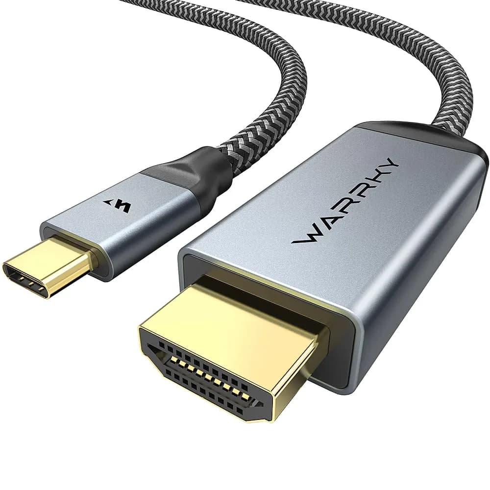 Warrky USB C to HDMI Cable 1m (3.3ft) 4K@60Hz HDR | High-Speed Data Transmission for Laptops and Phones