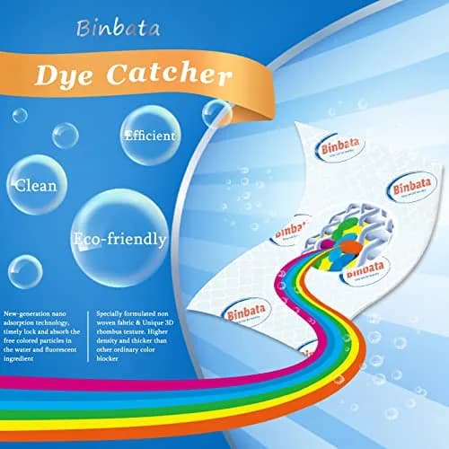 Binbata Color Grasper Sheets 110 Count | Prevents Dye Bleeding & Color Transfer thumbnail 3